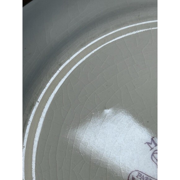 Set Of 3 Mason's Vista Red Pink Ironstone 7.5” Salad Bread Plates England READ - Picture 6 of 10